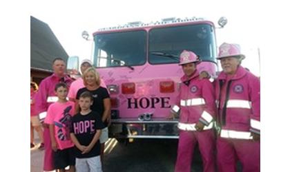 Pink Fire Truck Is Named Hope