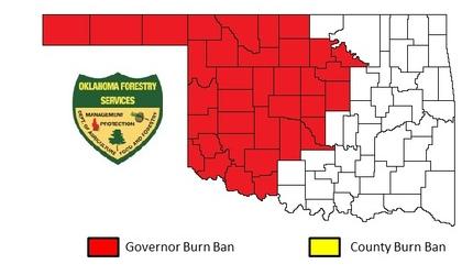 Burn Ban issued for 36 Counties