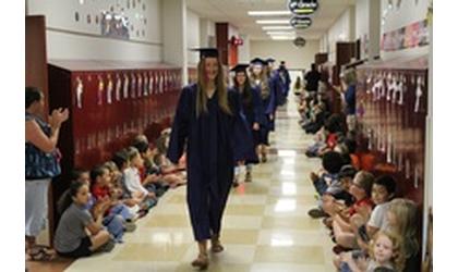 Graduating seniors walk the halls at Garfield