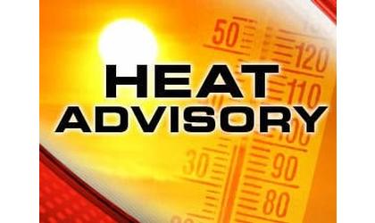 Heat advisory issued