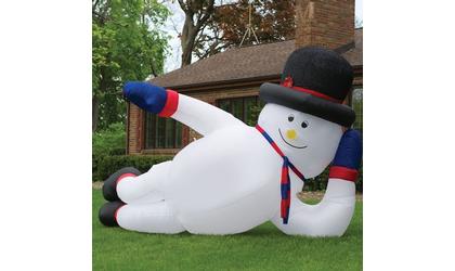 Ponca City police pursue snowman