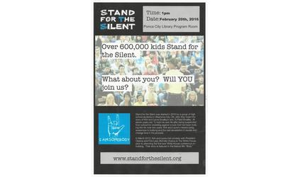“Stand for the Silent” meeting Saturday at library