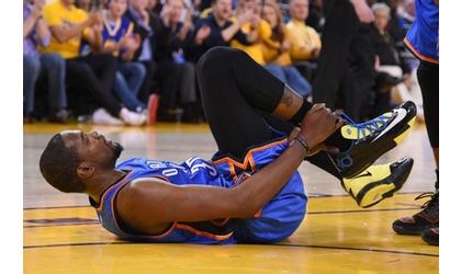Durant out with sprained ankle