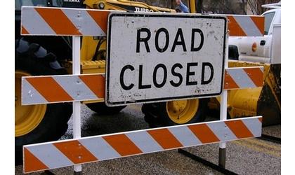 Roads closed Wednesday Afternoon