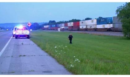 Man killed when struck by a train in northeastern Oklahoma