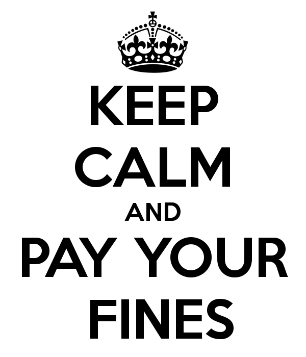 Outstanding warrants for municipal fines