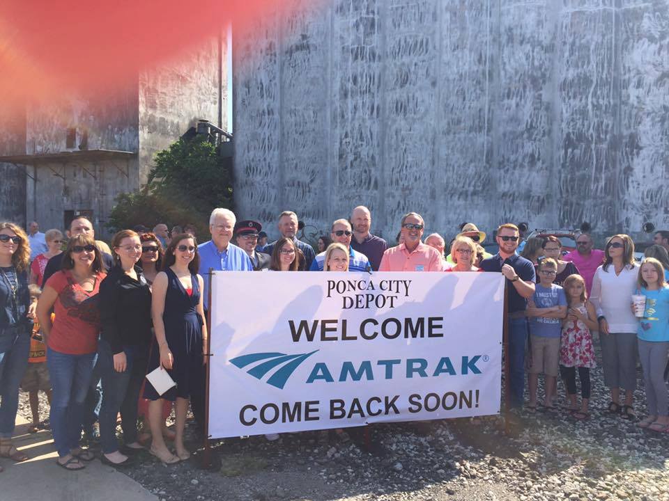 Amtrak inspection train stops in Ponca City