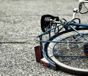 Boy injured in bike-pickup collision
