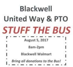 Blackwell “Stuff the Bus” set for Aug. 5