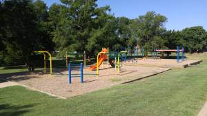New play equipment being installed in Garfield Park