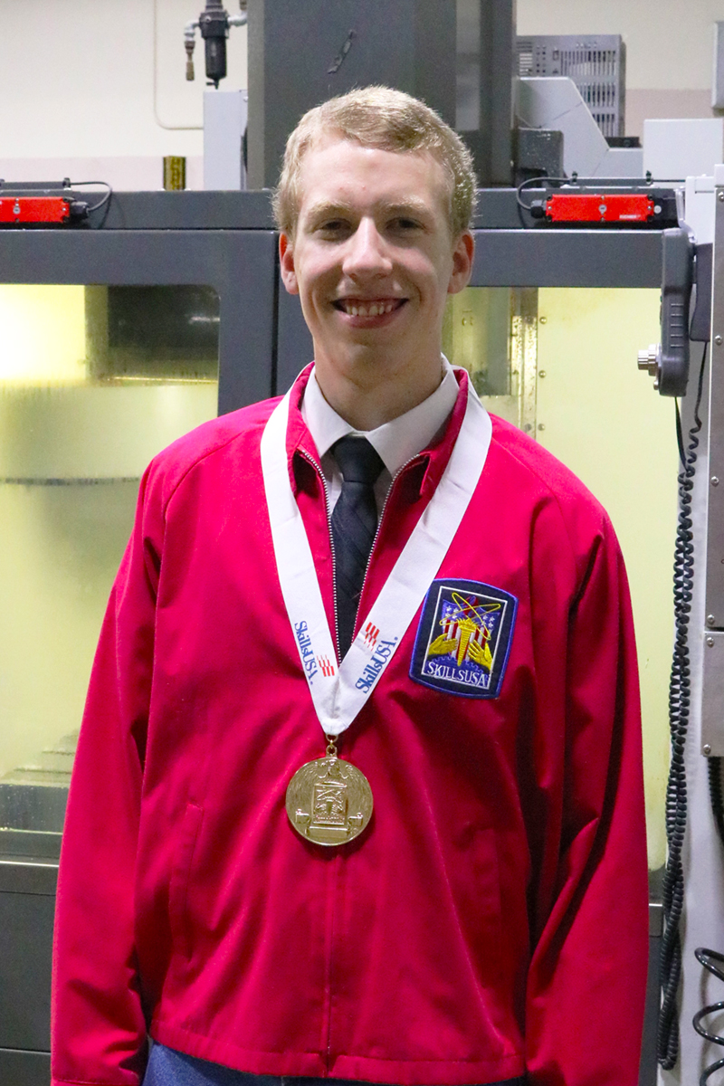 PTC machine tool student wins gold at Nationals
