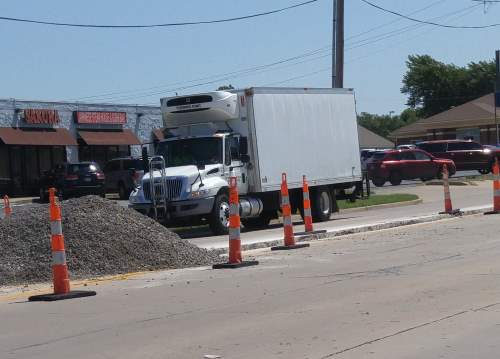 Median work continues at Prospect and 14th