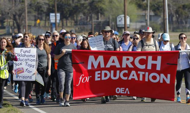 Tulsa teachers finish their march to Oklahoma City