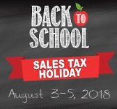 Annual sales tax holiday starts Aug. 3