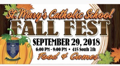 St. Mary’s Fall Fest set for Saturday evening