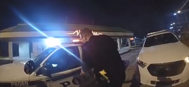 Police video captures Oklahoma suspect stealing patrol car