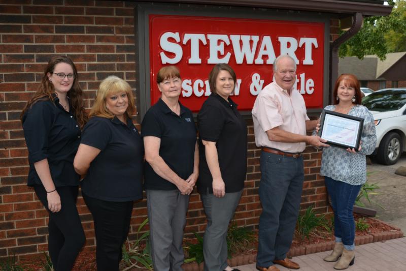 Stewart Escrow and Title named business partner of the month