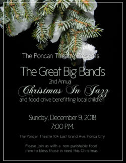 ‘Christmas in Jazz’ Dec. 9 at The Poncan Theatre