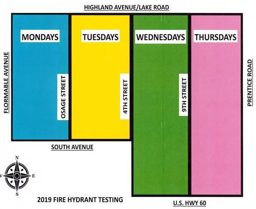 Fire hydrant testing begins April 15