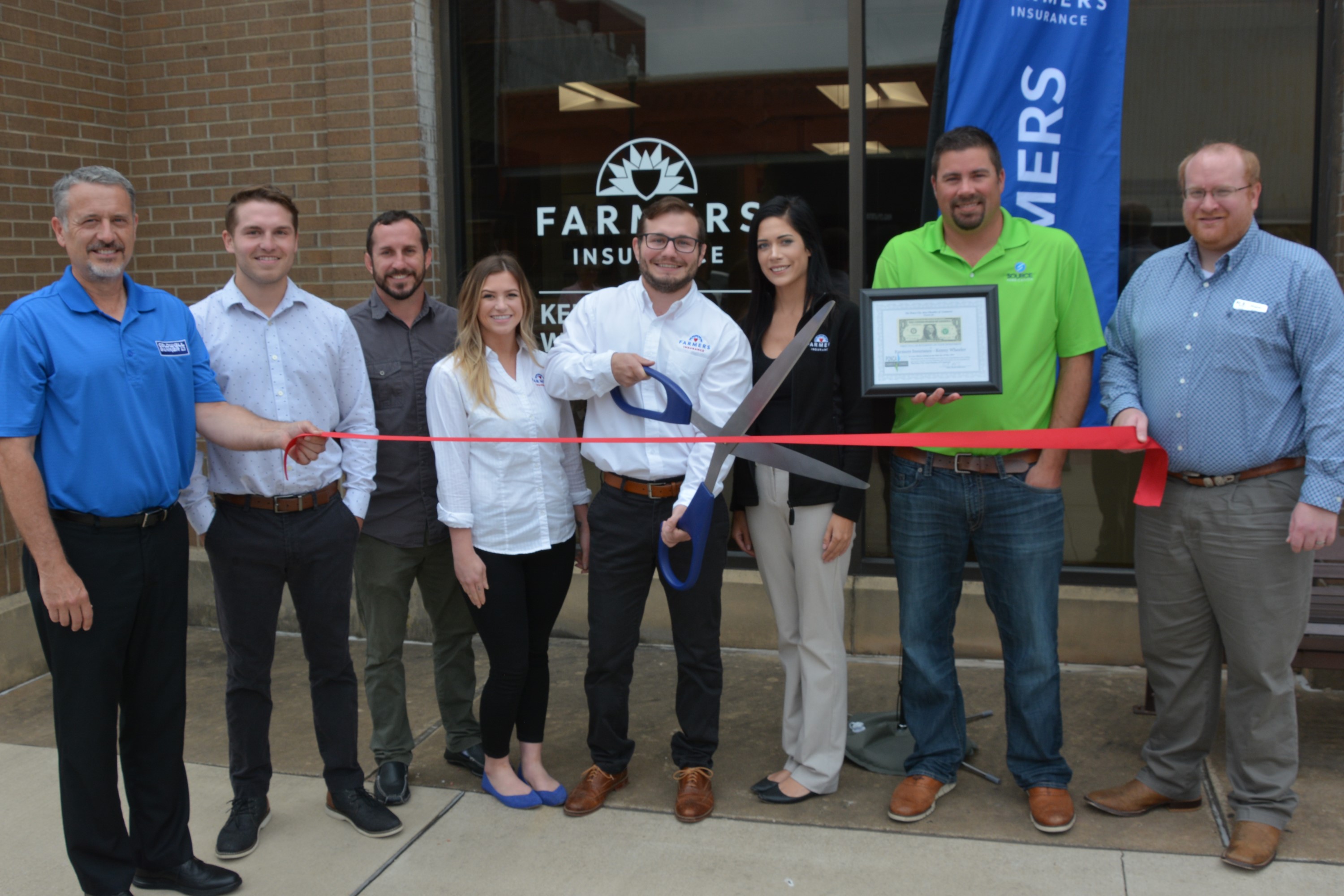 Ribbon-cutting held for Kenny Wheeler’s Farmers Insurance