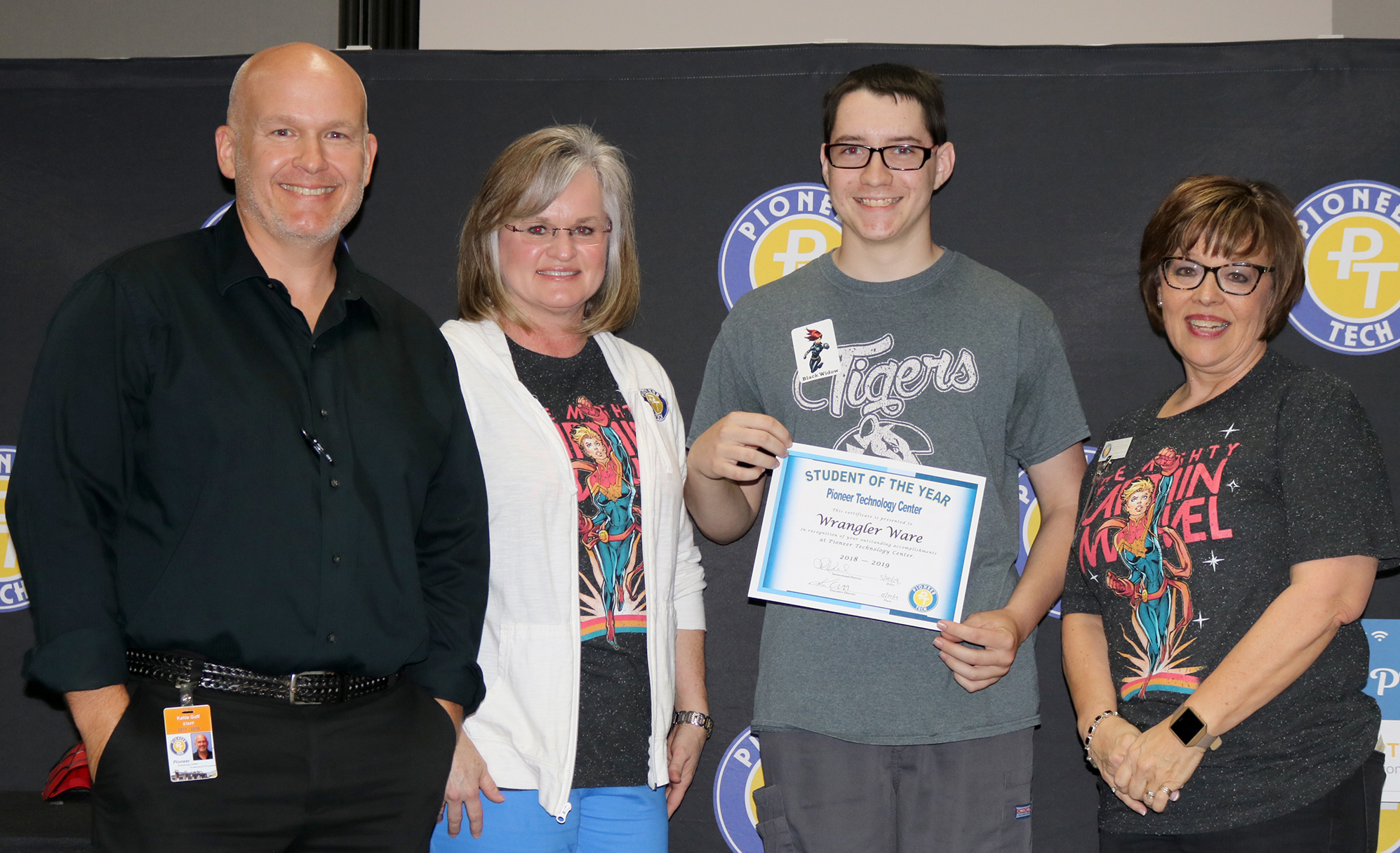 Wrangler Ware named Pioneer Tech Student of the Year