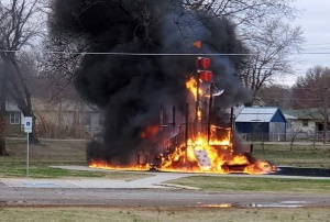 Pirate Park at Liberty School burns; Park Department starts removing structure