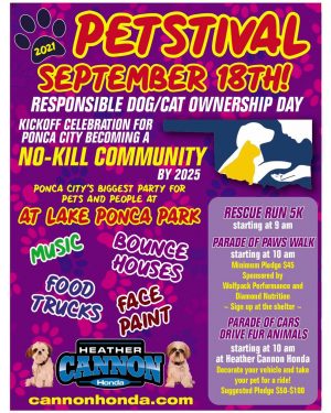 Petstival 2021 to Benefit Northern Oklahoma Humane Society, Celebrate No-Kill by 2025 in Ponca City