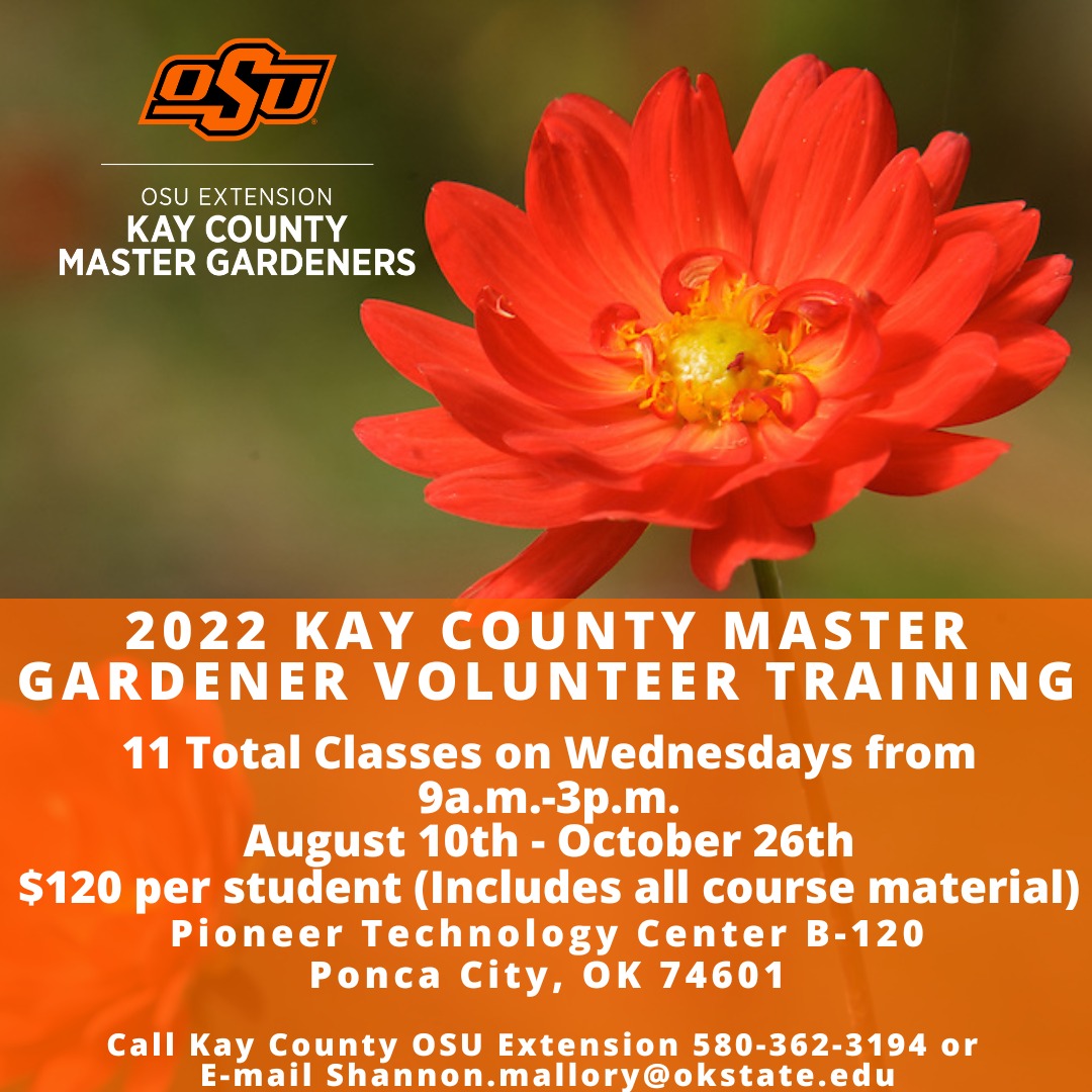 OSU Master Gardener Class Offered in Ponca City