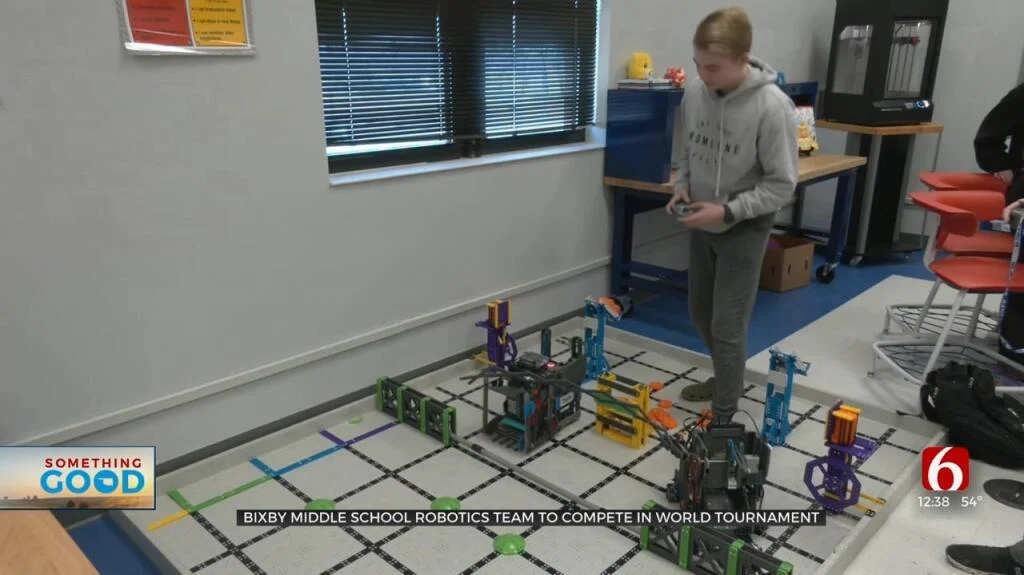 BIXBY MIDDLE SCHOOL ROBOTICS TEAM TO COMPETE IN WORLD TOURNAMENT IN DALLAS
