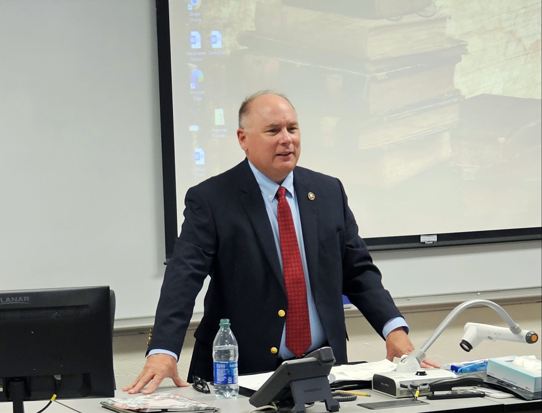 Former Ponca City Police Chief; US Marshal Clayton Johnson Speaks to NOC Students