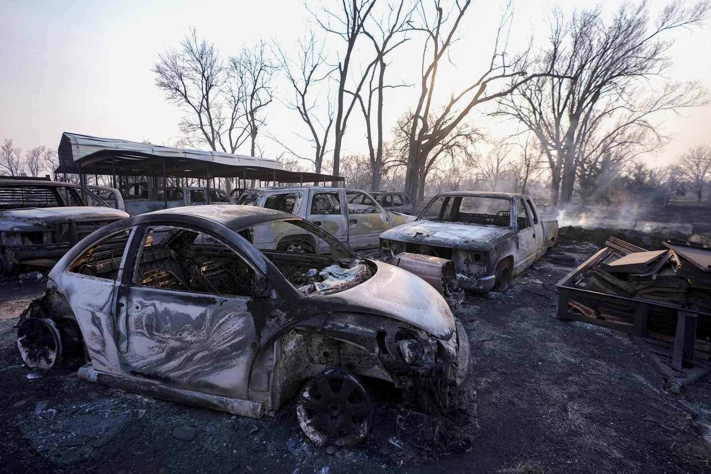 Wildfire one of largest in Texas history as flames menace multiple small towns