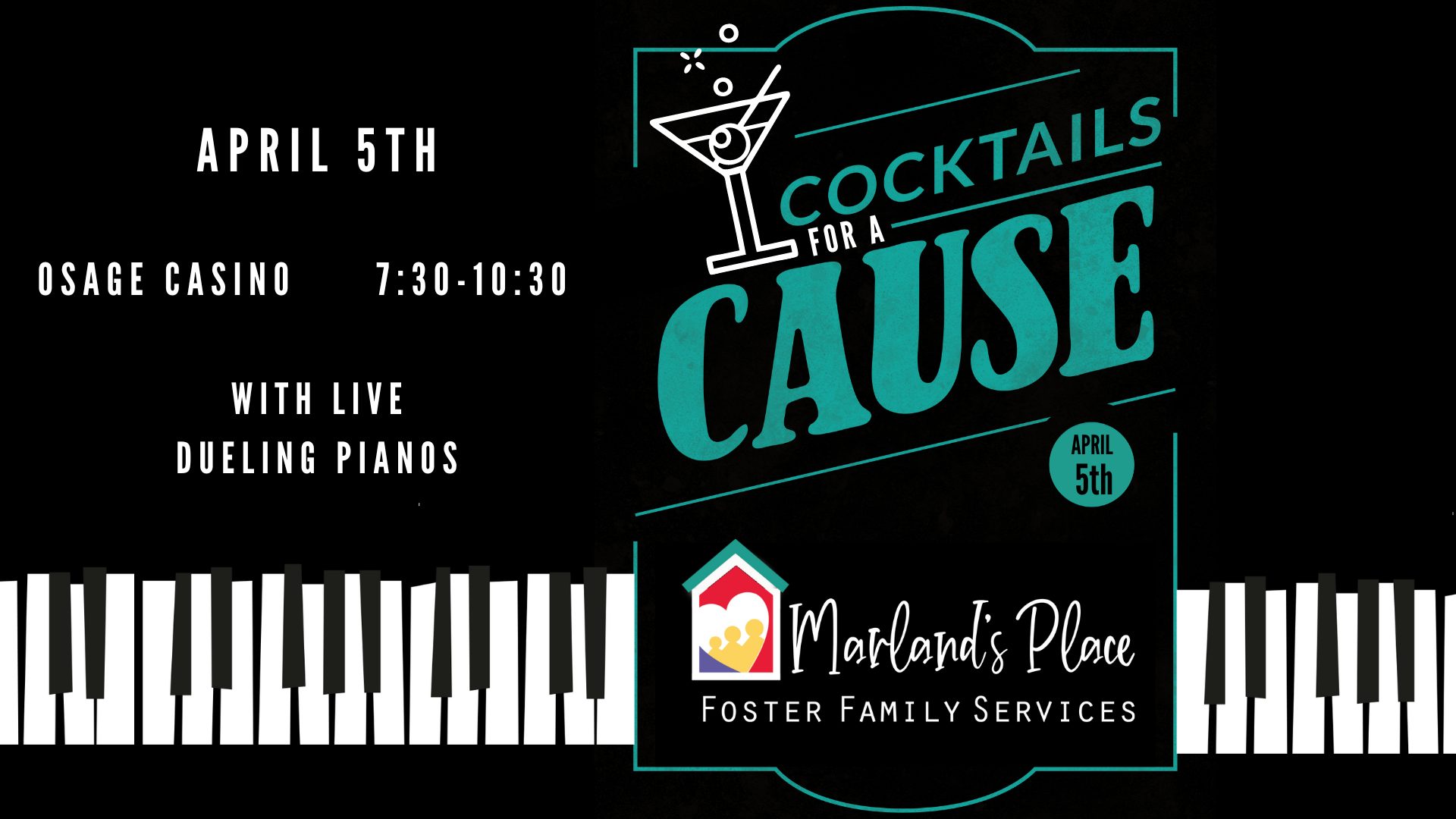 Marland’s Place “Cocktails for a Cause” Fundraiser This Friday