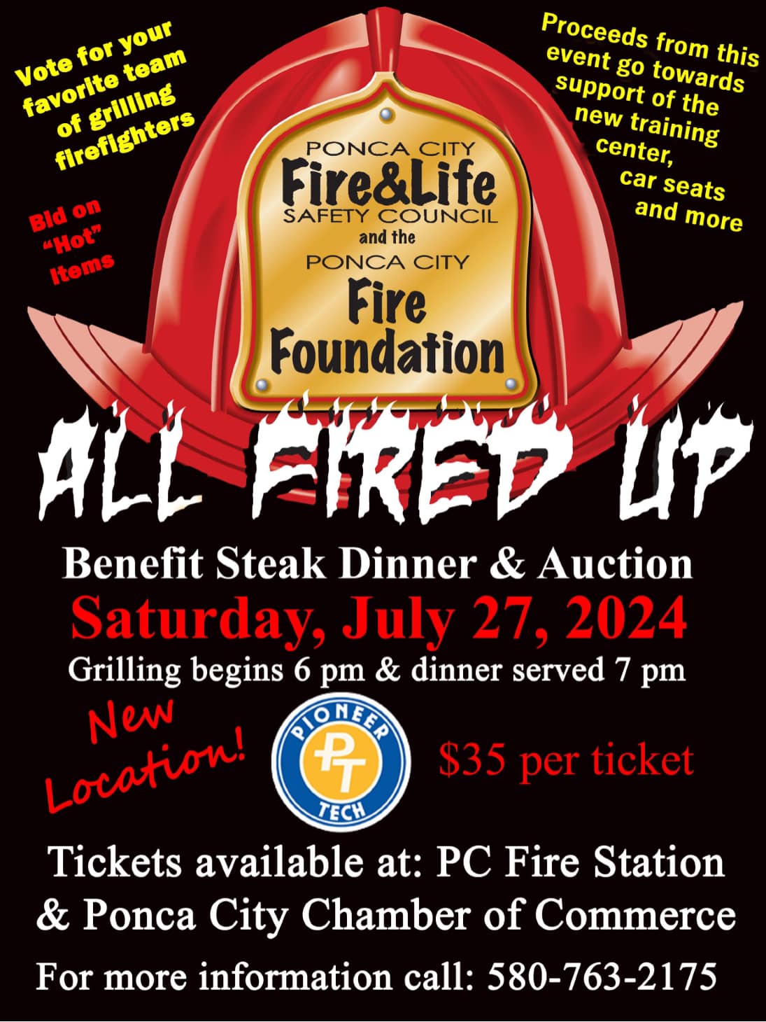 “All Fired Up!” Fundraiser This Month at Pioneer Tech