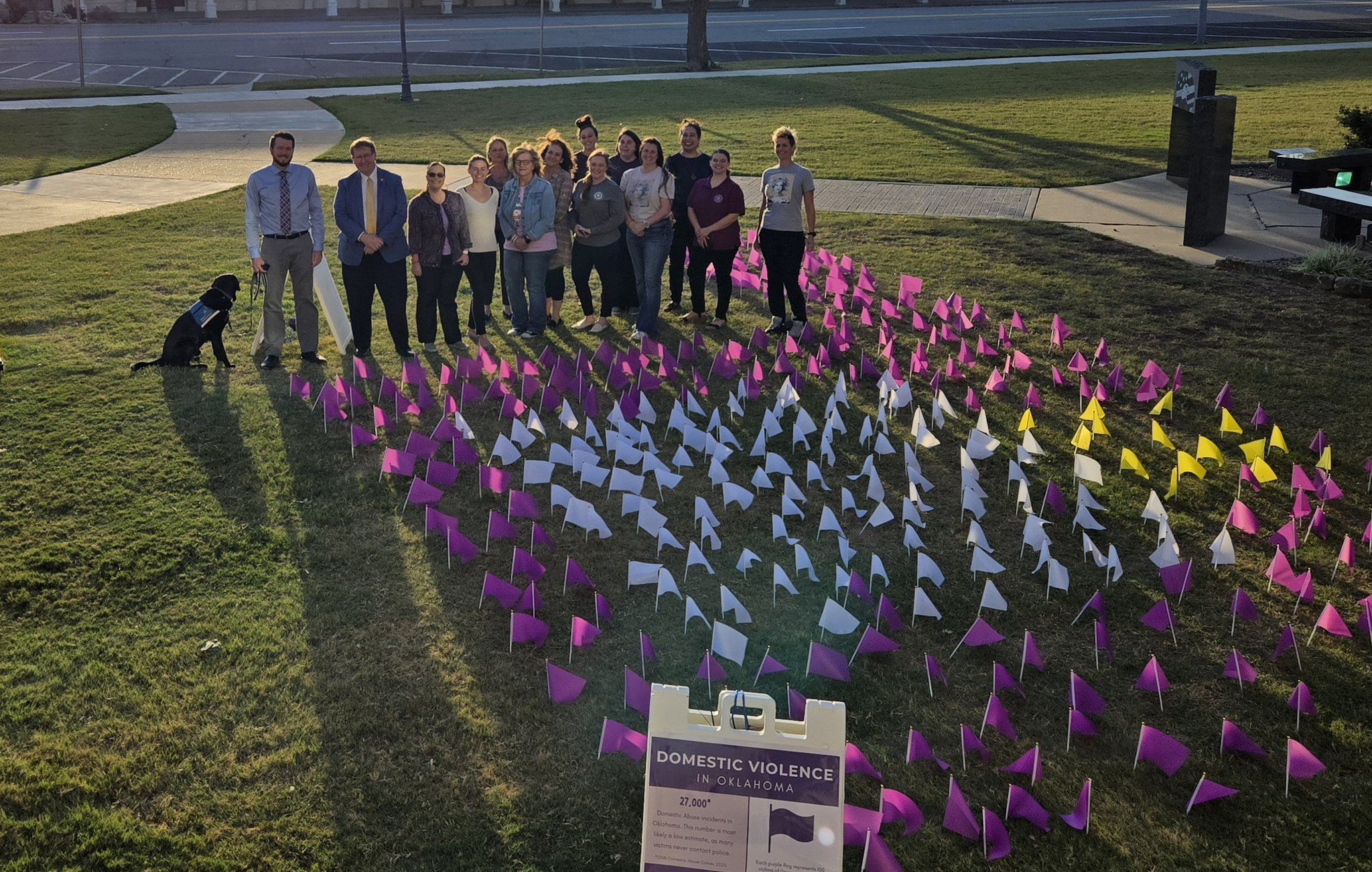 Survivor Resource and Ponca Tribal Victim Services Create Awareness Display at Kay County Courthouse